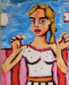 "Woman With Clouds"